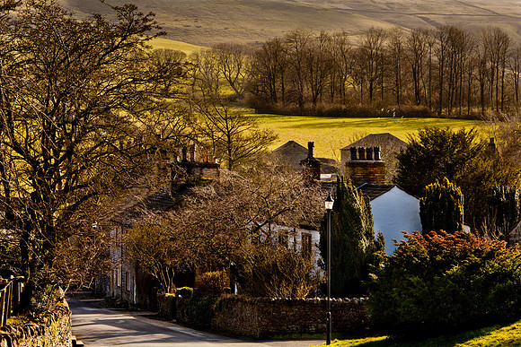 The picturesque village of Downham Lancashire.